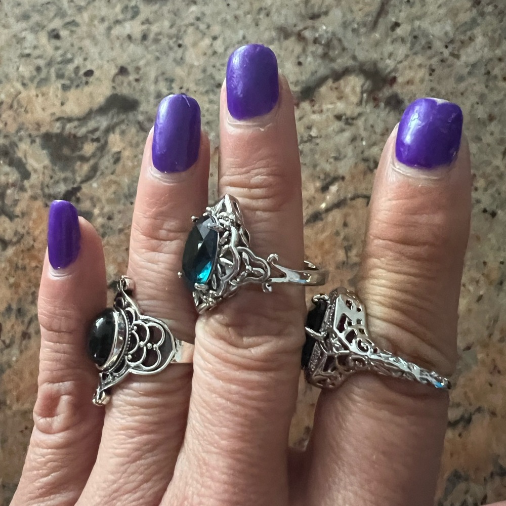 SHEIN Silver Statement Rings - Picture 5 of 6